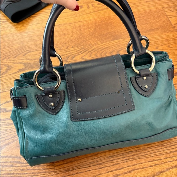 Marc Jacobs Teal and Navy Shoulder Bag - Picture 2 of 3